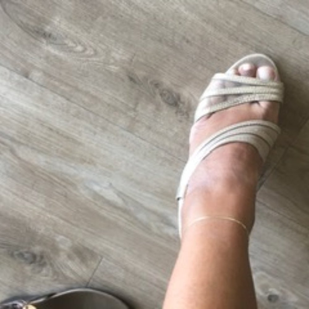 Shimmery See-Through-y Glamorous Sandals - Picture 2 of 3